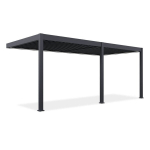 Paviljon Pergola Elegance Wall Automatic 3x6 LED-ga, tumehall
