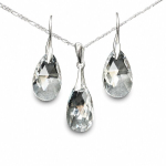 H&otilde;bedane ehtekomplekt naistele &bdquo;Baroque&ldquo; Swarovski&reg; kristallidega