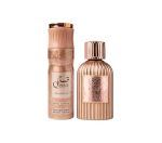 Komplekt Paris Corner Qissa Delicious naistele: parf&uuml;&uuml;mvesi EDP, 100 ml + pihustatav deodorant, 200 ml