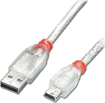 Lindy USB kaabel 41784, 3 m, l&auml;bipaistev
