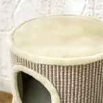 Kassit&uuml;nn, 49 cm k&otilde;rge, &Oslash;35,5 cm kahekorruseline kassit&uuml;nn pl&uuml;&uuml;s&auml;&auml;rise, kriimustusmatiga, 2 koopaga Khaki+Kohv, Khaki+Kaffee