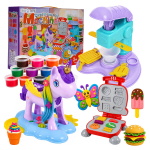 M&auml;nguvaha j&auml;&auml;tisekohvik r&ouml;stimismasin &uuml;kssarvik vormid j&auml;&auml;tis 59 osa lastele komplekt 3-in-1 Click4Toys