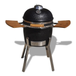 Kamado keraamiline grill, suitsuahi, 81 cm