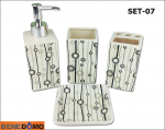 Keraamiline vannitoatarvikute komplekt "Benedomo"