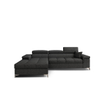 Pehme nurgadiivan NORE Ricardo, must gobel&auml;&auml;n