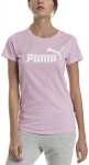 Pluus Puma Ess+ Logo Heather Tee Pink