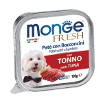 MONGE Fresh pasteet tuunikala t&uuml;kkidega, t&auml;iskasvanud koertele 100g