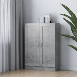 vidaXL raamaturiiul betoonhall 82,5 x 30,5 x 115 cm puitlaastplaat
