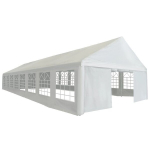vidaXL peotelk PE 6 x 16 m, valge