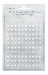 Isekleepuvad p&auml;rlid 5 mm, 100 tk, valge