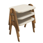 3-osaline kohvilaua komplekt Kalune Design 845, beež/pruun