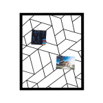 Metallist seinadekoratsioon Moodboard 2 Black, 50x60 cm