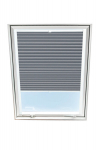 Plisseeritud kardin katuseaknale Velux, 114x140 cm, hall B-308000