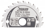 T.C.T saeketas 85X1X15mm 7&deg; T24 B-29430 Makita