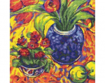 Ristpistes tikkimiskomplekt "Lilled ja puuviljad", 26 x 26, RTO
