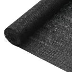vidaXL privaatsusv&otilde;rk, must, 1,2 x 25 m, HDPE, 75 g/m&sup2;