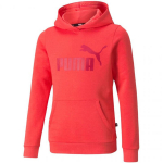 T&uuml;drukute dressipluus Puma ESS Logo Hoodie FL Jr 587031 35, punane, 116 cm