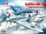Kokkupandav mudel ICM 48062 Spitfire Mk.VII, WWII British Fighter 1/48