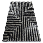 Vaip shaggy FLIM 010-B3 kaasaegne, Lab&uuml;rint - Struktuuriline, must / hall
