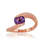 S&otilde;rmus punasest kullast briljandiga Diamond Sky "Comet VIII", proov 585 4752263014121, 18. 3.36 g