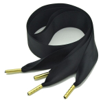 Satiinist laiad kingapaelad 25 mm 120 cm, v&auml;rv must