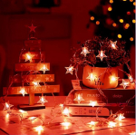 T&auml;heornamentidega valgustid 10 m, 100 Led-i taimeriga, 8 režiimi