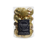 Kuuseehted Tammet&otilde;rud 012520, 12 tk, 4 cm, kuldsed