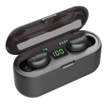 WoW F9 Sport & Leisure Super-Fit TWS Bluetooth 5.1 stereok&otilde;rvaklapid HD mikrofoni LED-laadimisega USB Powerbank Black