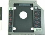 V&auml;lise k&otilde;vaketta adapter Qoltec Pakett teise draivi jaoks 2,5 HDD 9,5 mm