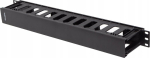 Lanberg Rack kaabli korraldaja AK-1703-B, 48.25cm, 7.8cm, 4.4cm, must, ABS plastmass, 1U, M6 kruvid