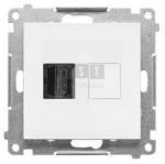Kontakt Simon simon 55 HDMI pesa TGHDMI.01/111, valge