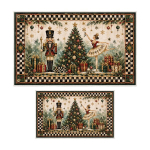 Asir 2-osaline j&otilde;ulune vannitoavaipade komplekt Asr197, 40x60 cm, 60x100 cm, must