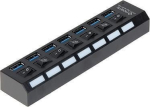 nieznany producent nežinomas gamintojas USB 3.0 jaotur HUB-USB3.0-1/7, 7 porti