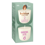 Bolsius asendusl&otilde;hnak&uuml;&uuml;nalde komplekt Clean Light Gardenia & Fig, 2 tk.