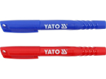 Yato tehniline marker YT-69301, 2 tk, sinine, punane, klaas, metall, keraamika, puit, kumm, betoon, PVC