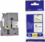 Ruban lamin&eacute; BROTHER P-TOUCH TZE-S221 - Must / Valge - 9mm - &Uuml;lim tugev liim
