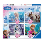Pusle Ravensbuger Frozen 4x1, 12-16-20-24 t&uuml;kki