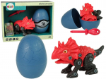 Ehituskomplekt - dinosaurus Triceratops koos munaga