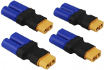 4 tk adapteri &uuml;hendaja emane XT60 ja isane EC5 ei ole kaablit RC LiPo aku jaoks (emane XT60 ja emane EC5)