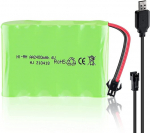 1 tk 6V Ni-Mh 2400 mAh laetav aku kaugjuhtimispuldi autole + USB laadimiskaabel