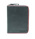 Esquire t&otilde;mblukuga rahakott, must/punane