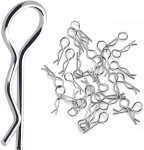Roostevabast terasest Rc Car Shell Body Clip Pin 1/16 Body Shell Clip Rc mudelid, 10 t&uuml;kki