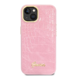 Croco kollektsiooni Guess &uuml;mbris iPhone 14 6.1 GUHCP14SHGCRHP roosa k&otilde;va&uuml;mbrisele