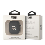 Karl Lagerfeld KLA2RUNIKK AirPods 1/2 mustris mustris Silikoonist Karl Pea 3D