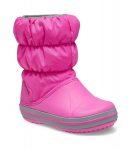 Crocs Winter Puff laste talvesaapad 14613*6TR, roosa/hall