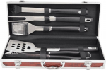 Grillimise t&ouml;&ouml;riistade komplekt - BBQ Master - MG114 - Roostevaba teras - T&auml;iskomplekt - 5 t&ouml;&ouml;riista kaasas
