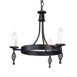 Rippvalgusti Elstead Lighting Belfry BY3-BLACK