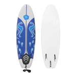 vidaXL surfilaud sinine 170 cm