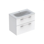 Valamu seinakapi ja kahe sahtliga Selnova Square 501.240.00.1, 800x652x502 mm, valge