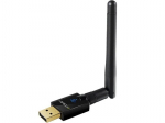 EDUP EP - AC1607 Dual Band 600 Mbps USB WiFi Adapter 2.4GHz / 5.8GHz / 802.11AC / V&auml;lise antenniga - must